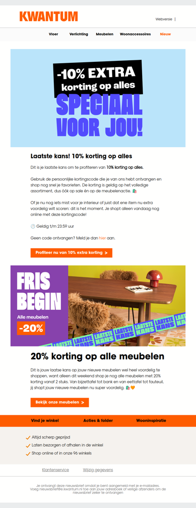 Laatste dag: 10% korting op alles