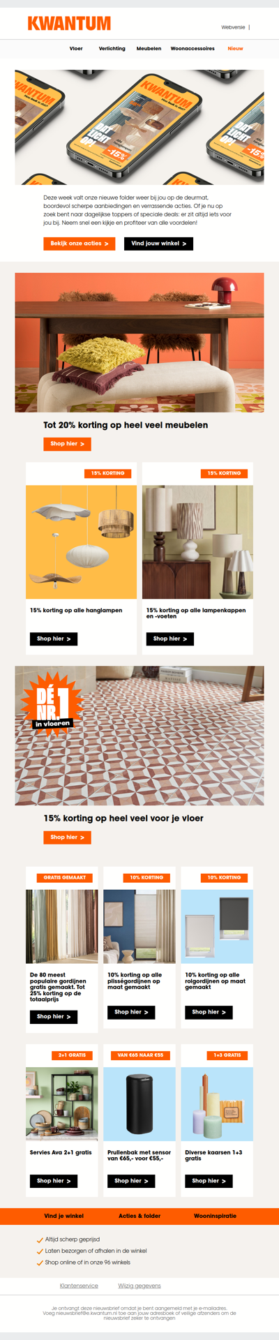 Nieuwe folder; nieuwe acties📬