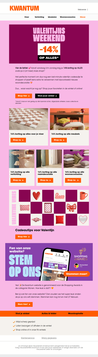 Vier de liefde! 💕14% korting op ALLES