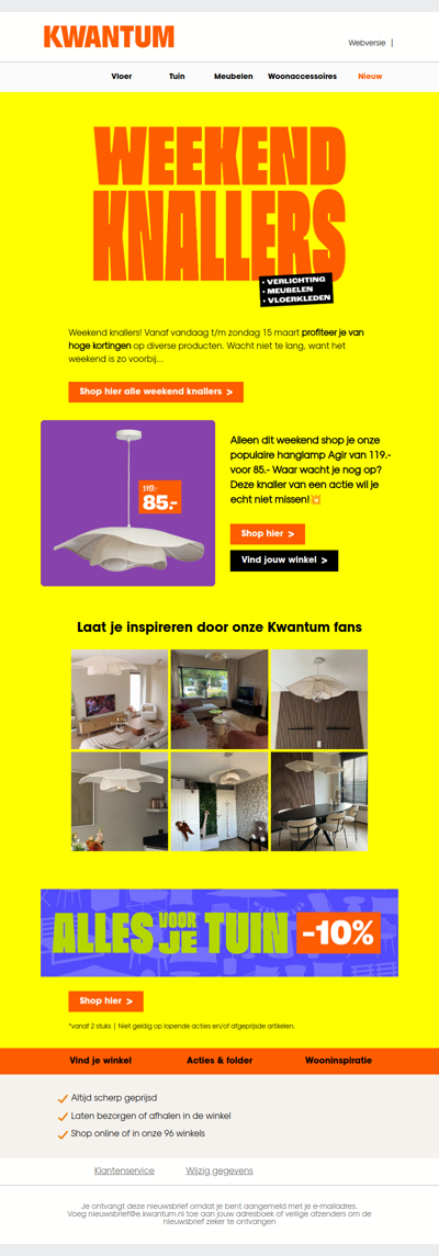 Weekend knallers! 💥 Hanglamp Agir van 119.- voor 85.-