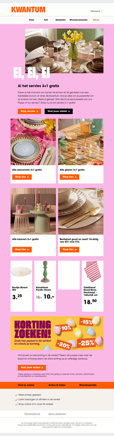 Vrolijk Paastafelen. 🐣🍽 Dek voordelig jouw tafel!