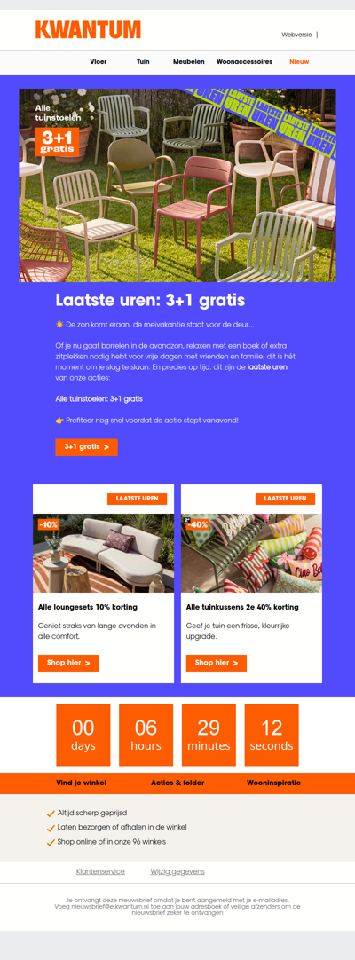 Laatste uren: profiteer van onze tuinacties ⏰