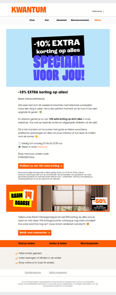Het is bijna weekend! 🥳 10% EXTRA korting op alles