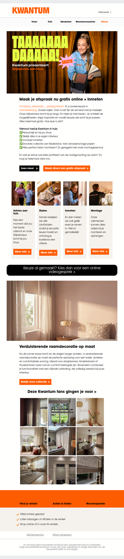 Taadááá! Kwantum presenteert gratis Stijladvies aan Huis 🏠