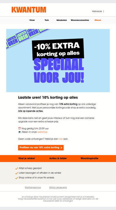 Alléén vanavond nog: ⏰10% korting op alles!