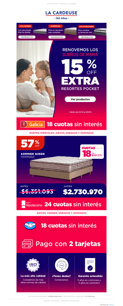 #PromoFinde 💣 15% OFF Extra + Cuotas sin interés