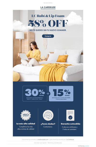 🚨 ¡No te lo pierdas! 58% OFF en el descanso perfecto