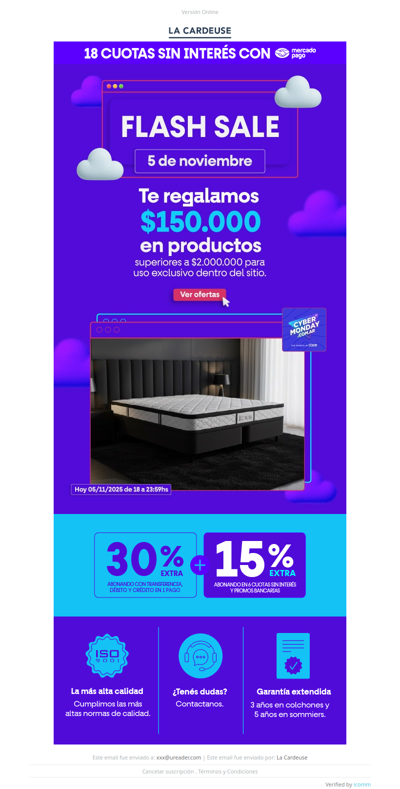 🚨 ¡FLASH SALE! Solo HOY te regalamos $150.000 en tu compra 😱