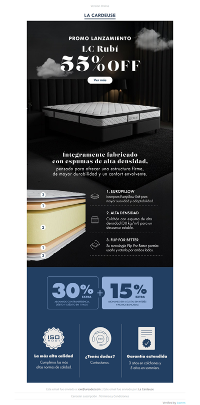 ✨ Tu descanso se renueva con 55% OFF en LC Rubí🛏️