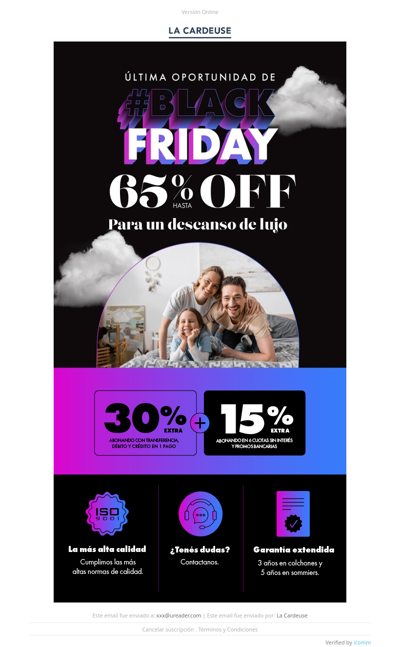 ⏰ Hoy termina Black Friday | Dormí mejor con 65% OFF