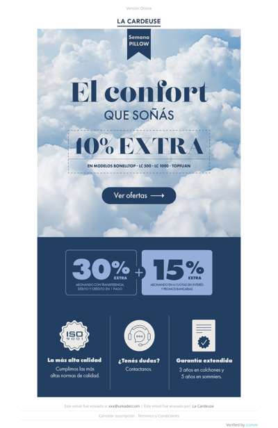 🛏️¡No te lo pierdas! 10% extra en la Semana Pillow