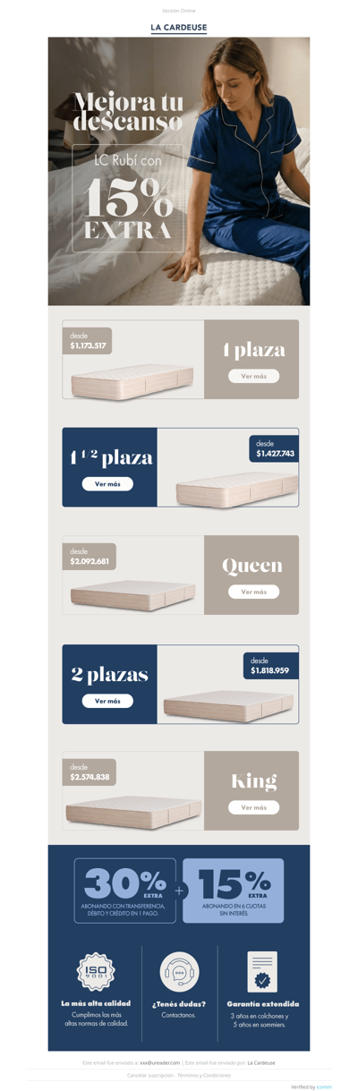 🌙 ¡Elegí tu medida ideal con un 15% OFF!