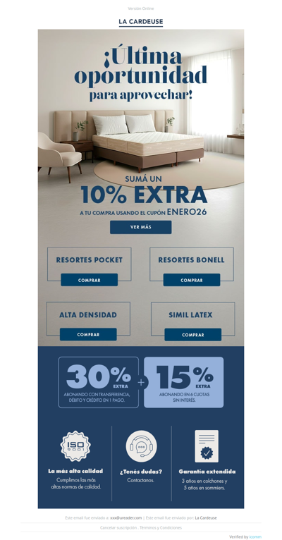 ☀️ ¡No lo dejes pasar! 10% EXTRA con ENERO26