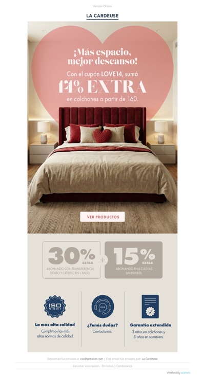 💖 ¡Amor y confort! 14% EXTRA con LOVE14