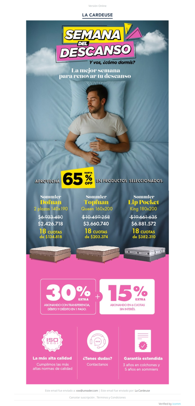🔥 Hasta 65% OFF en tu descanso ideal