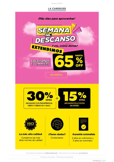 📣 Extendimos la Semana del Descanso