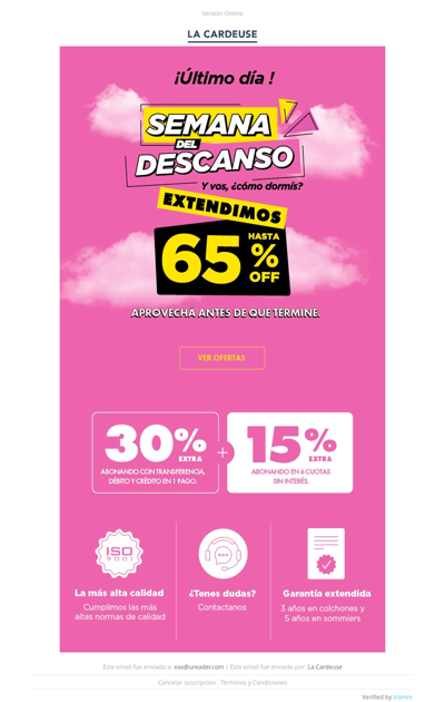 *🎉 ¡Último día para disfrutar de 65% OFF!