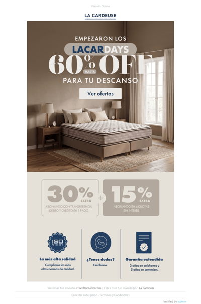 ¡Llegó Lacardays!🛏️