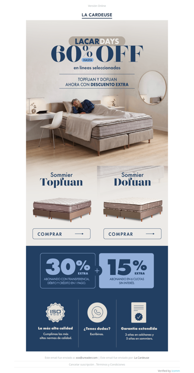 Lacardays: 60% OFF en líneas seleccionadas ✨