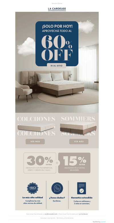 ¡Solo por hoy! 60% OFF en todo el sitio ⏳