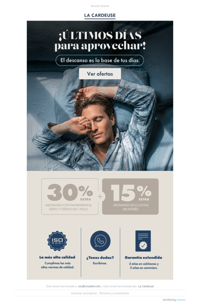 ¡Últimos días! Hasta 50% Extra en tu nuevo Sommier ⏳