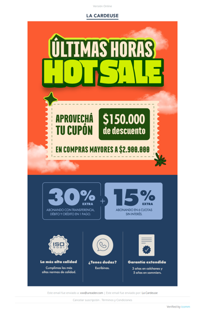 📣 Últimas horas de Hot Sale + Cupón de descuento