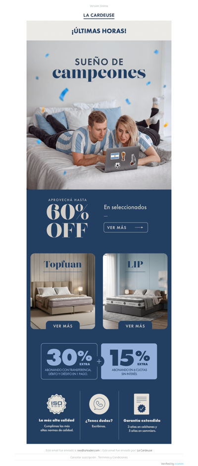 ⏳¡Últimas horas! Hasta 60% off en tu descanso ⏳