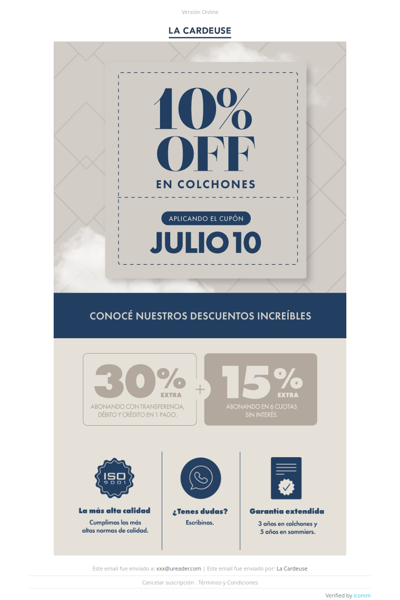 ⏳ ¡Aprovechá tu cupón JULIO10 antes de que termine!