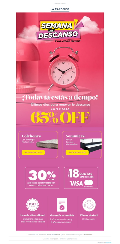 ¡Todavía estás a tiempo! ⏰ Hasta 65% OFF