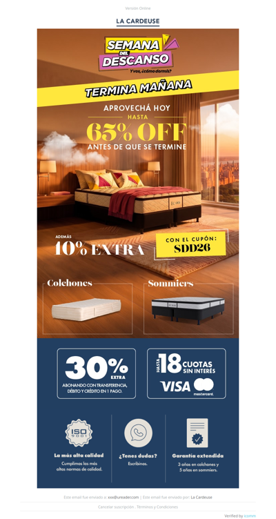 ⏰ ¡Termina mañana! Hasta 65% Off + 10% extra con cupón