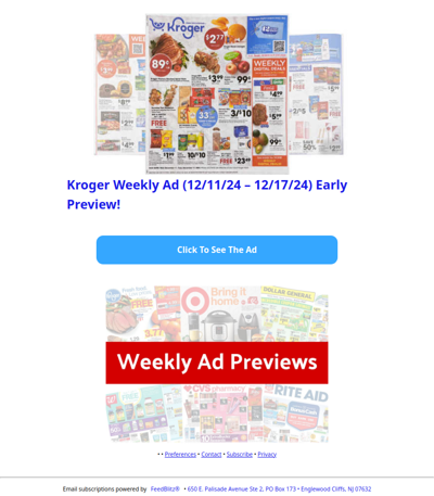 🔥Kroger Weekly Ad (12/11/24 - 12/17/24) Early Preview!