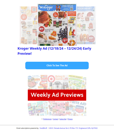 🔥Kroger Weekly Ad (12/18/24 - 12/24/24) Early Preview!