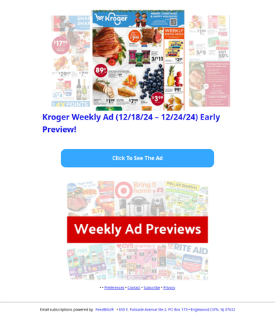 🔥Kroger Weekly Ad (12/18/24 - 12/24/24) Early Preview!