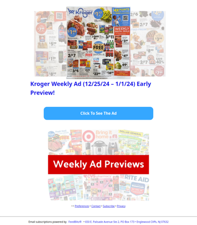 🔥Kroger Weekly Ad (12/25/24 - 1/1/24) Early Preview!