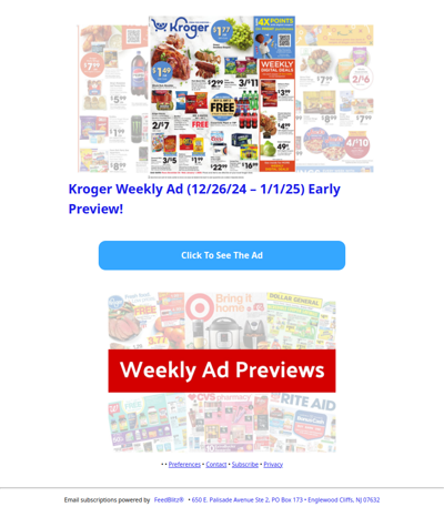 🔥Kroger Weekly Ad (12/26/24 - 1/1/25) Early Preview!