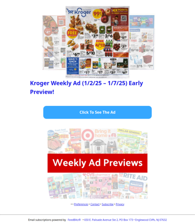 🔥Kroger Weekly Ad (1/2/25 - 1/7/25) Early Preview!