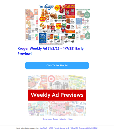 🔥Kroger Weekly Ad (1/2/25 - 1/7/25) Early Preview!