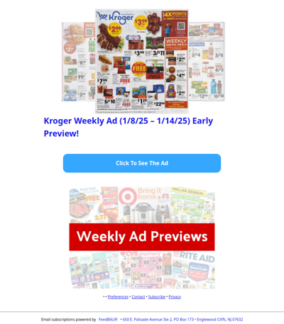 🔥Kroger Weekly Ad (1/8/25 - 1/14/25) Early Preview!