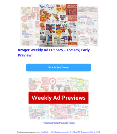 🔥Kroger Weekly Ad (1/15/25 - 1/21/25) Early Preview!