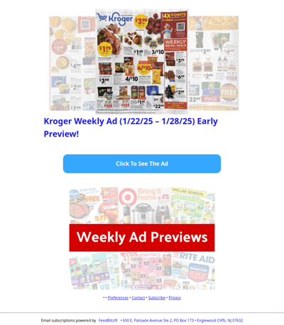 🔥Kroger Weekly Ad (1/22/25 - 1/28/25) Early Preview!