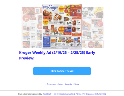 🔥Kroger Weekly Ad (2/19/25 - 2/25/25) Early Preview!