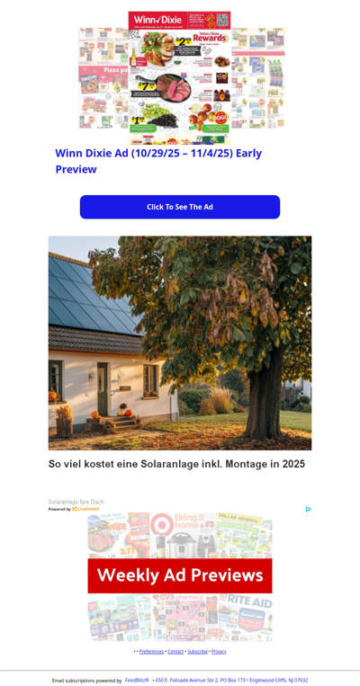 🔥 Winn Dixie Ad (10/29/25 - 11/4/25) Early Preview