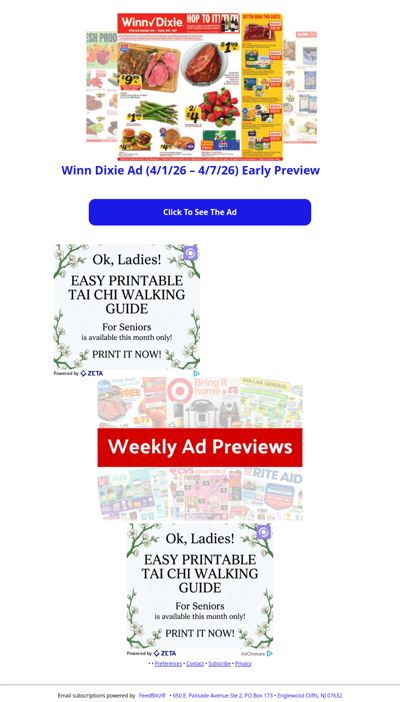 🔥 Winn Dixie Ad (4/1/26 - 4/7/26) Early Preview