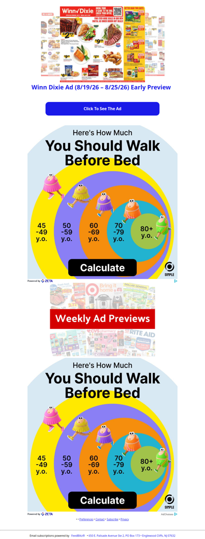 🔥 Winn Dixie Ad (8/19/26 - 8/25/26) Early Preview