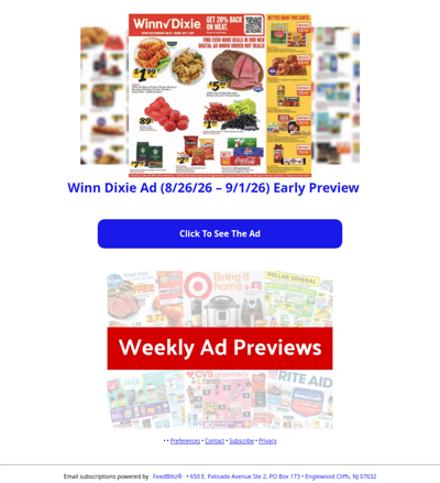 🔥 Winn Dixie Ad (8/26/26 - 9/1/26) Early Preview