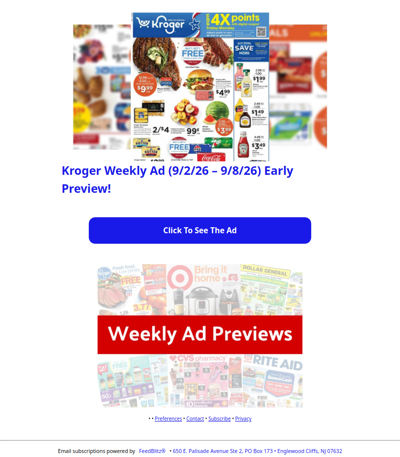 🔥Kroger Weekly Ad (9/2/26 - 9/8/26) Early Preview!