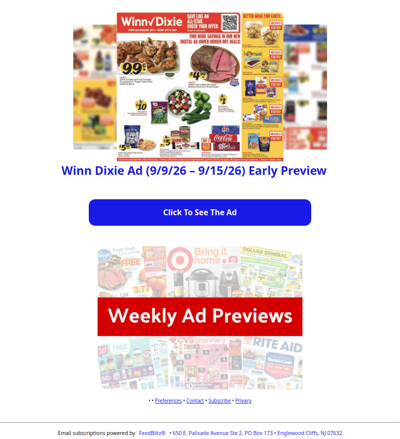 🔥 Winn Dixie Ad (9/9/26 - 9/15/26) Early Preview