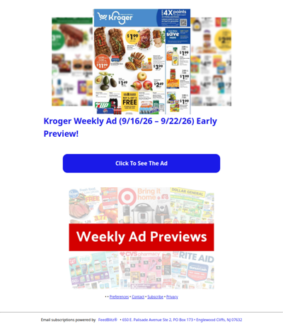 🔥Kroger Weekly Ad (9/16/26 - 9/22/26) Early Preview!