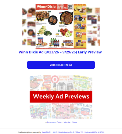 🔥 Winn Dixie Ad (9/23/26 - 9/29/26) Early Preview