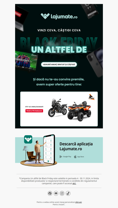 Ai până la 70% REDUCERE la Auto-Moto 🏍️ E 𝐔𝐧 𝐚𝐥𝐭𝐟𝐞𝐥 𝐝𝐞 𝐁𝐥𝐚𝐜𝐤 𝐅𝐫𝐢𝐝𝐚𝐲➡️